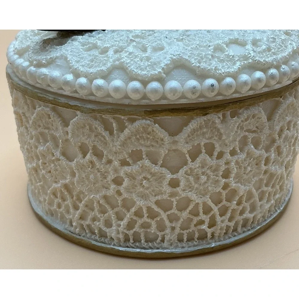 Vintage Victorian Style Shoe‎ Trinket Jewelry Box